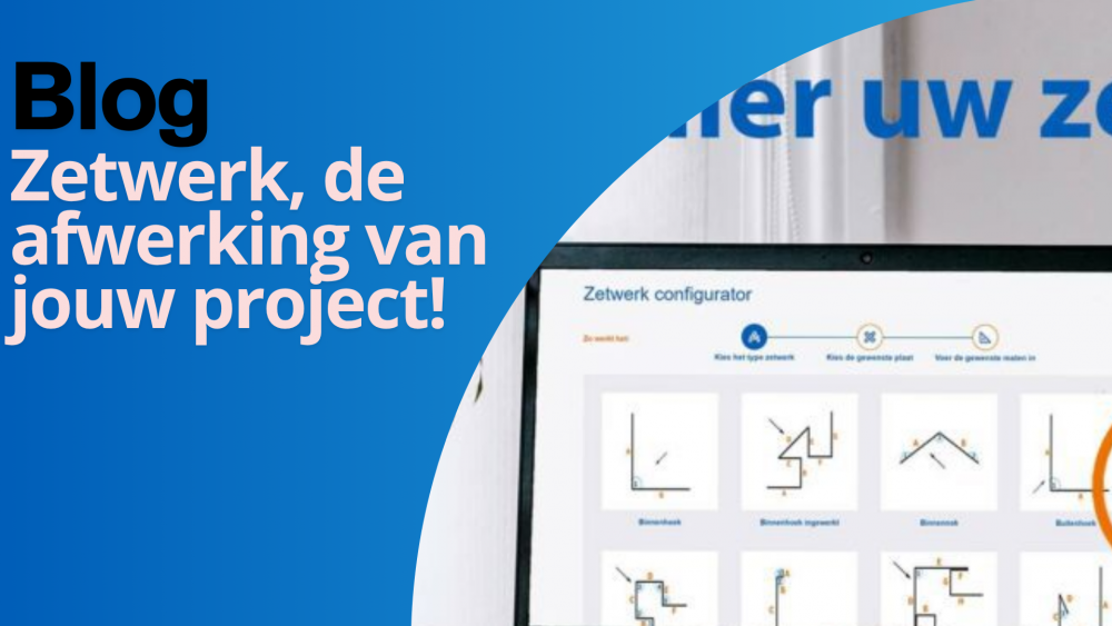 Zetwerk voor de afwerking