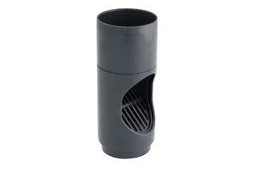 Nicoll PVC HWA bladvanger, Ø80mm, mof-spie, Antraciet (± RAL 7016)