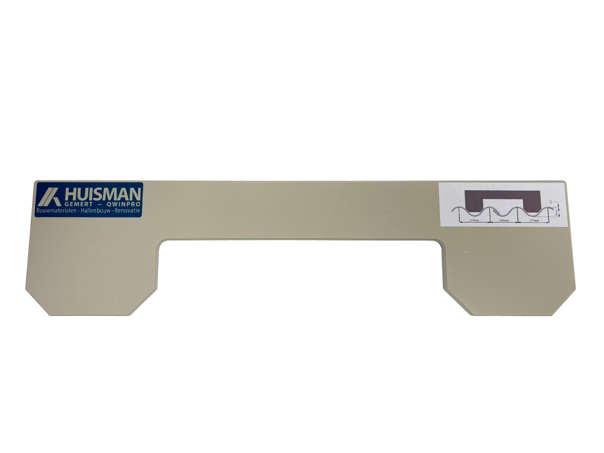 Kunststof golfplaatmal 51/177