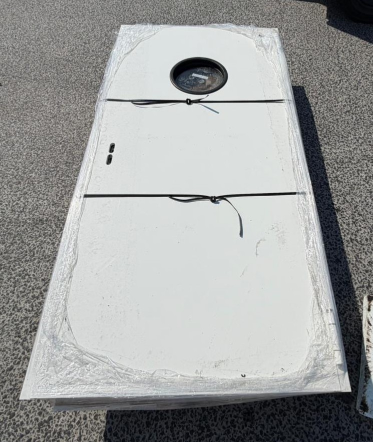 Univer stalen deur met kozijn, Zuiver wit (±RAL 9010), 1000x2100mm (Draairichting rechts)