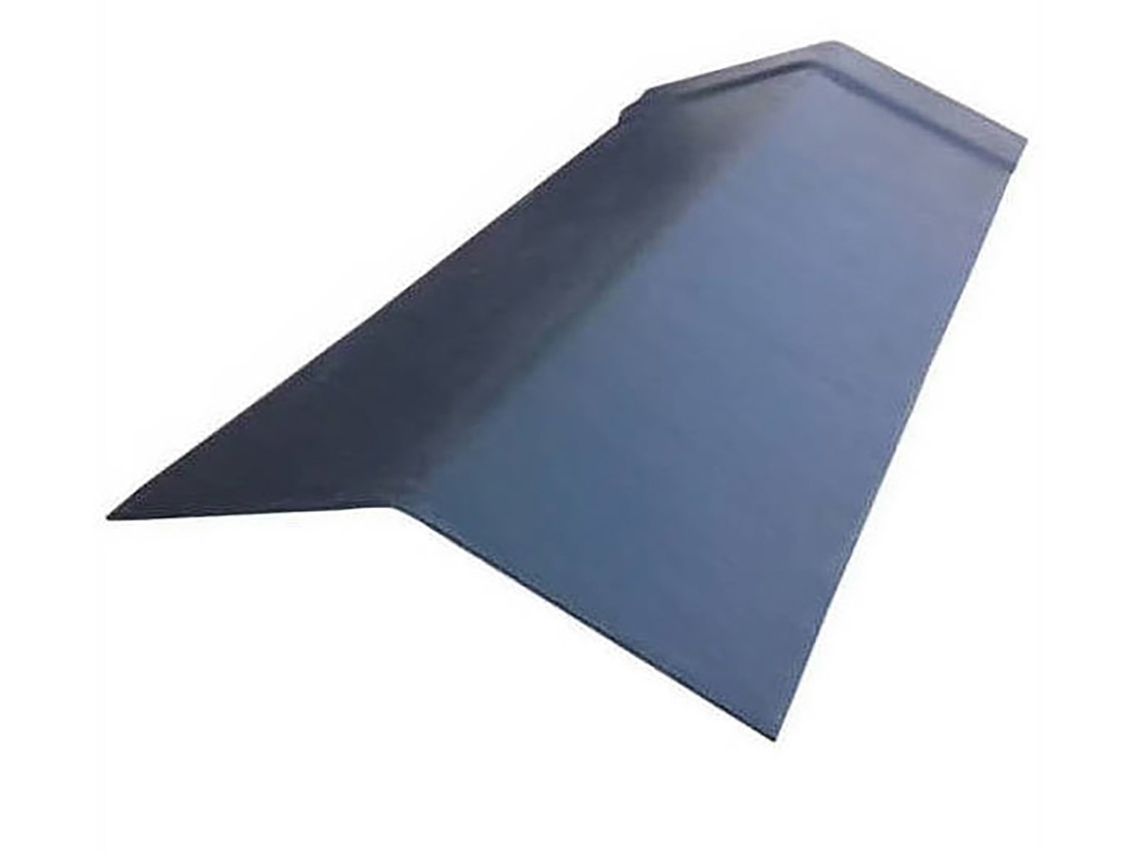 Humanit + Eternit Ecolor vezelcement vaste nok, vlak, vleugel 300x300mm, 20 graden, Blauw/zwart, 1200mm