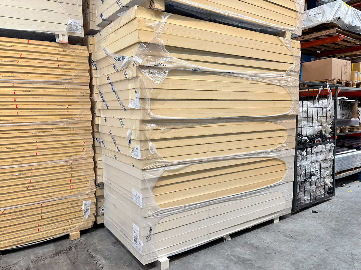 PIR isolatieplaat, 100mm, v.v. rechte kanten/sponning, afmeting 2400x1200mm