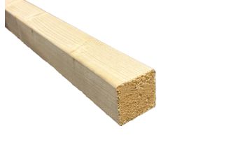 ME-vuren houten balken (regels), ±45x45mm, geschaafd, onbehandeld, 3600mm