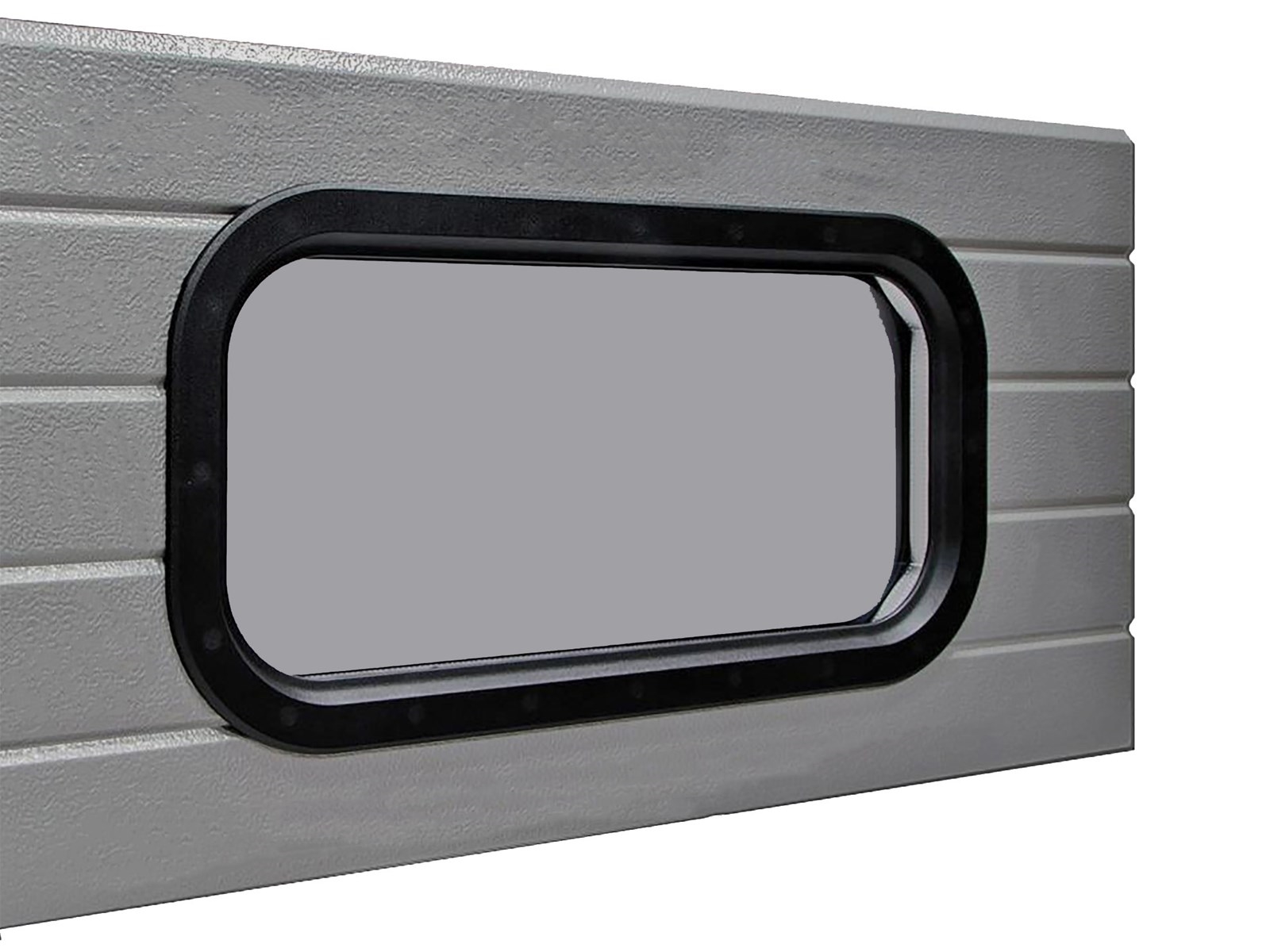 Inbouw venster tbv. schuifdeuren, ovaal, 700x300mm.