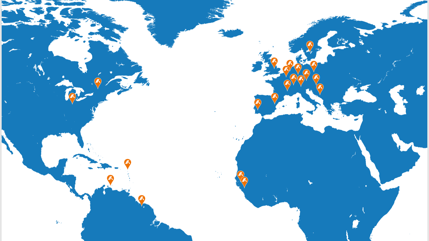 Internationaal Internationale locaties